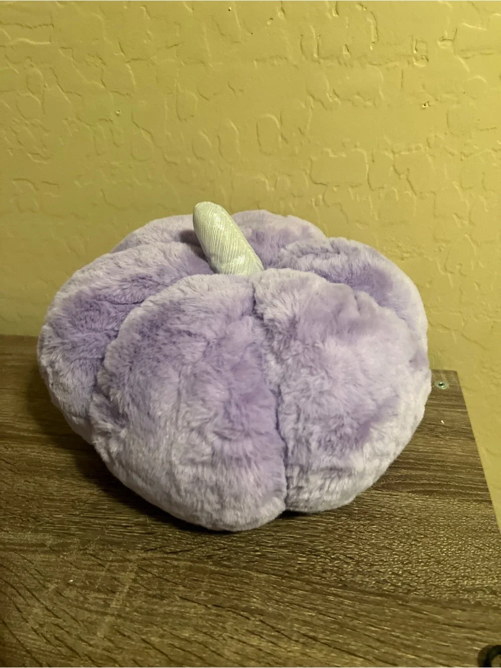 Target Hyde & Eek Plush Pumpkin Throw Pillow Purple Silver Halloween NWT